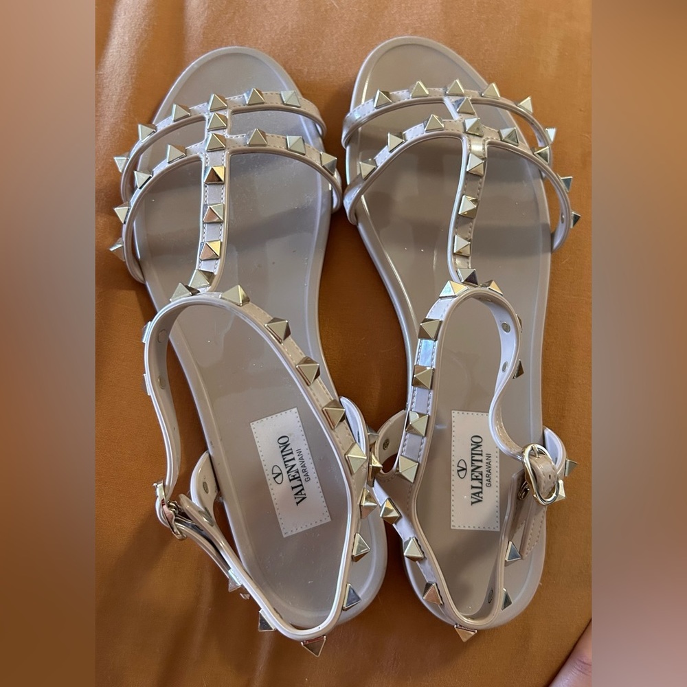 Valentino PVC Rockstud Sandals